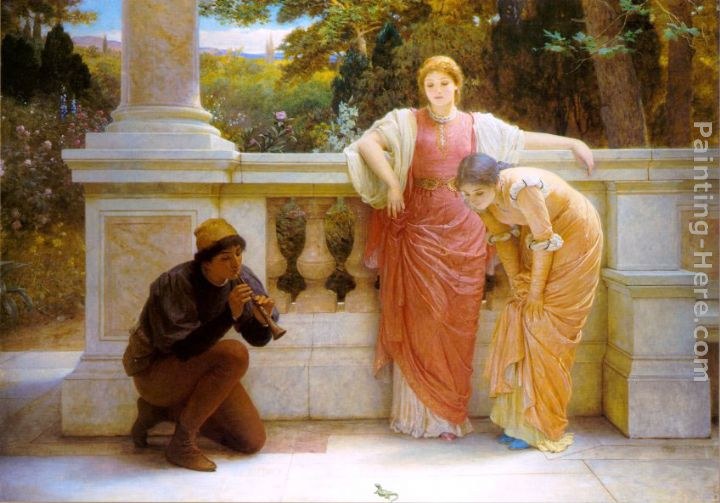 Charles Edward Perugini The Lizard Charmer